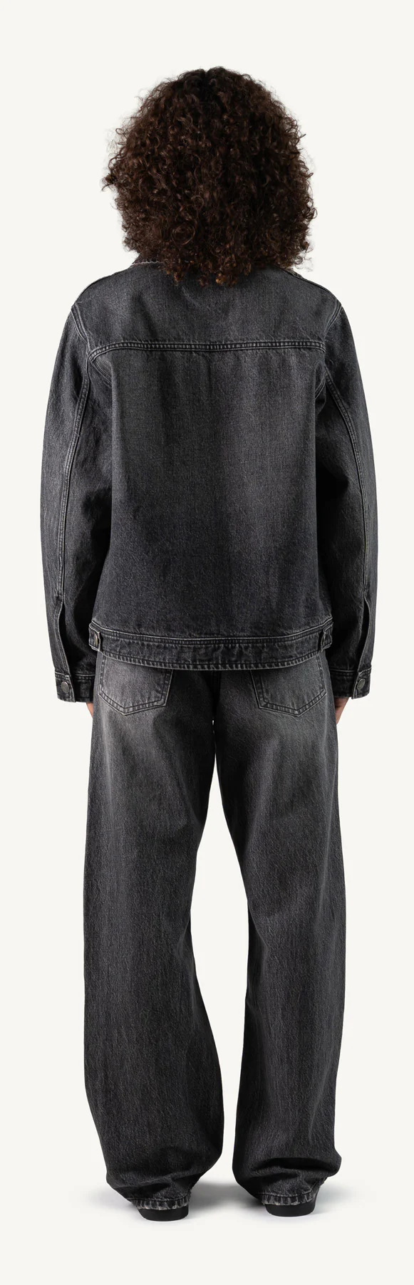 Faded Mid Black Loose Fit Jeans