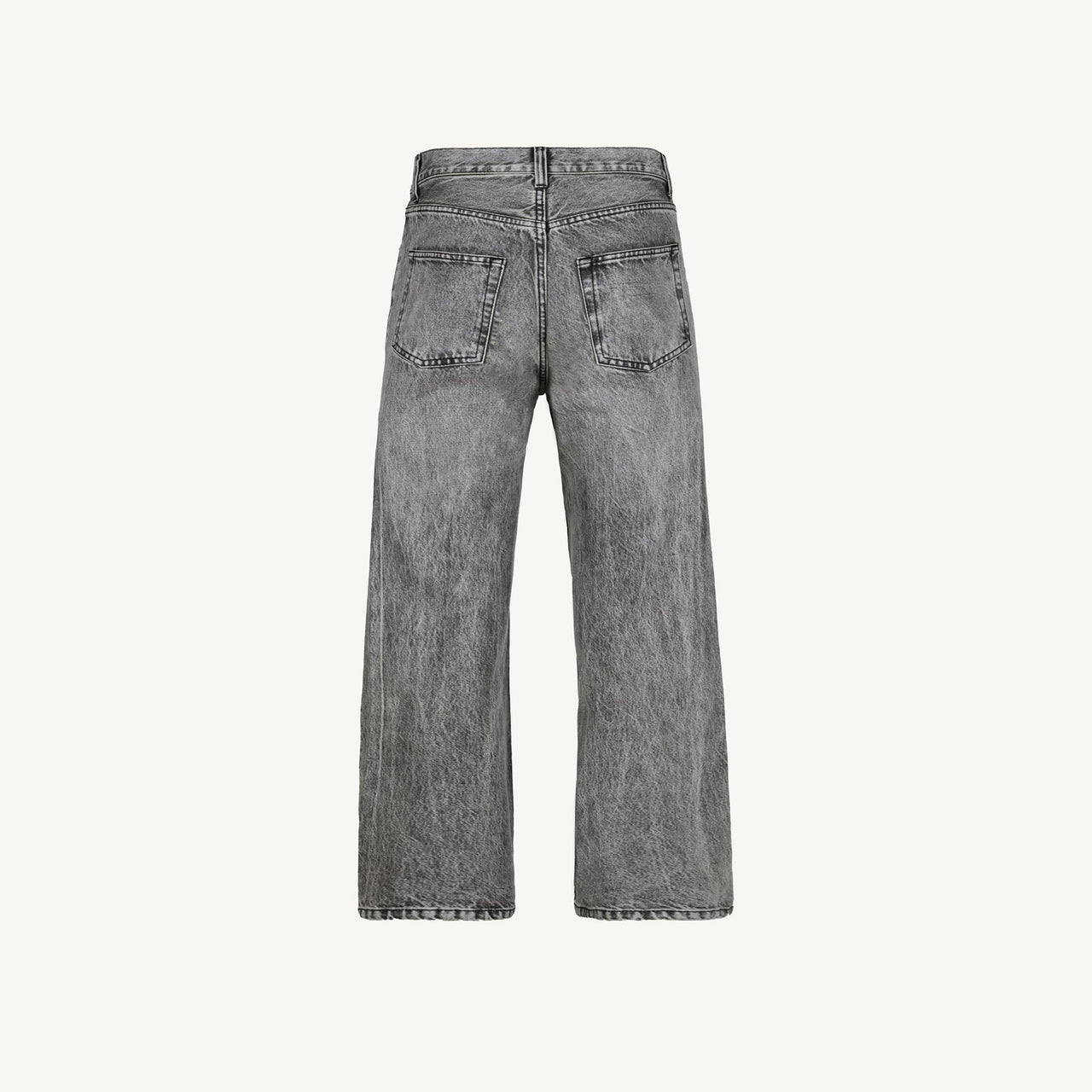 Faded Mid Grey Loose Fit Jeans