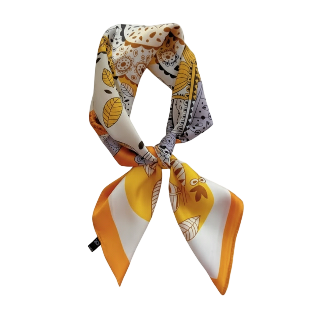 Decorative scarf with animal print on a 'Vogue' magazine cover