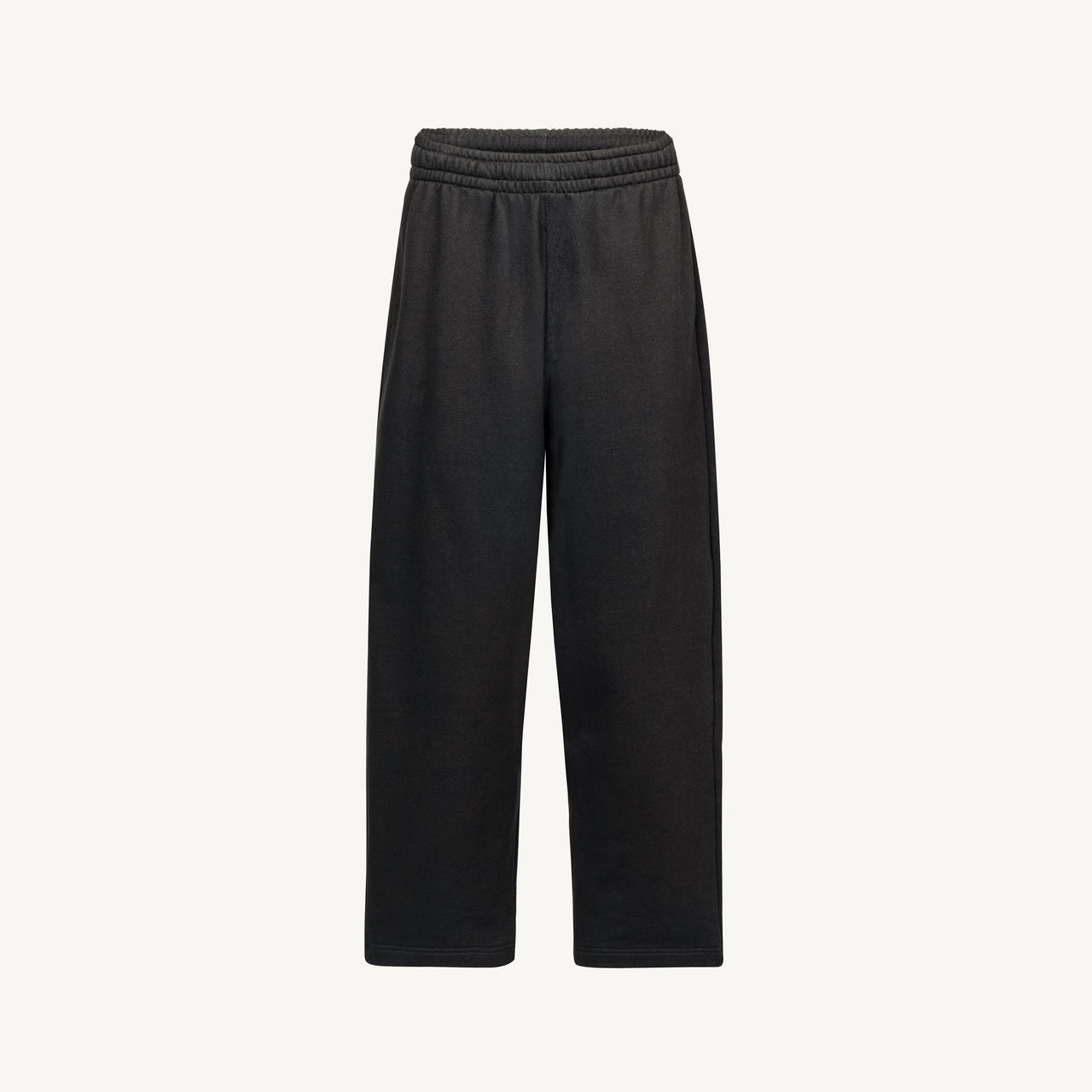 Vintage Black Straight-Leg Relaxed Sweatpants