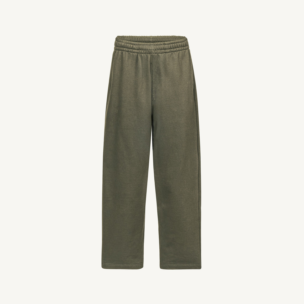 Vintage Olive Straight-Leg Relaxed Sweatpants