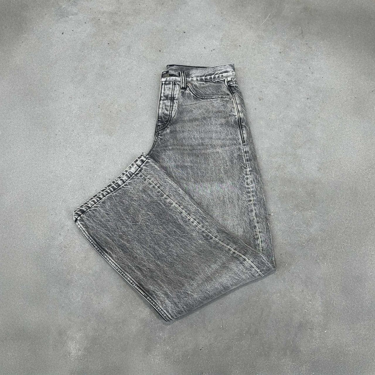 Washed Grey Loose Fit Jeans