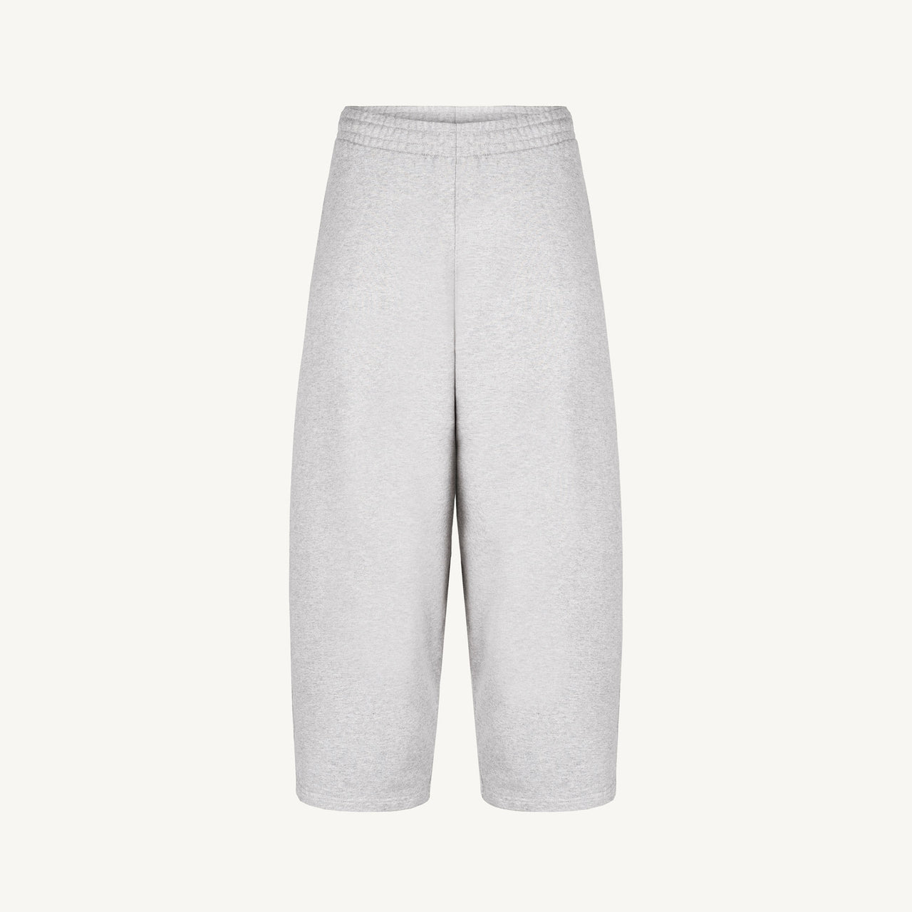 Light Grey Marl Straight-Leg Baggy Sweatpants