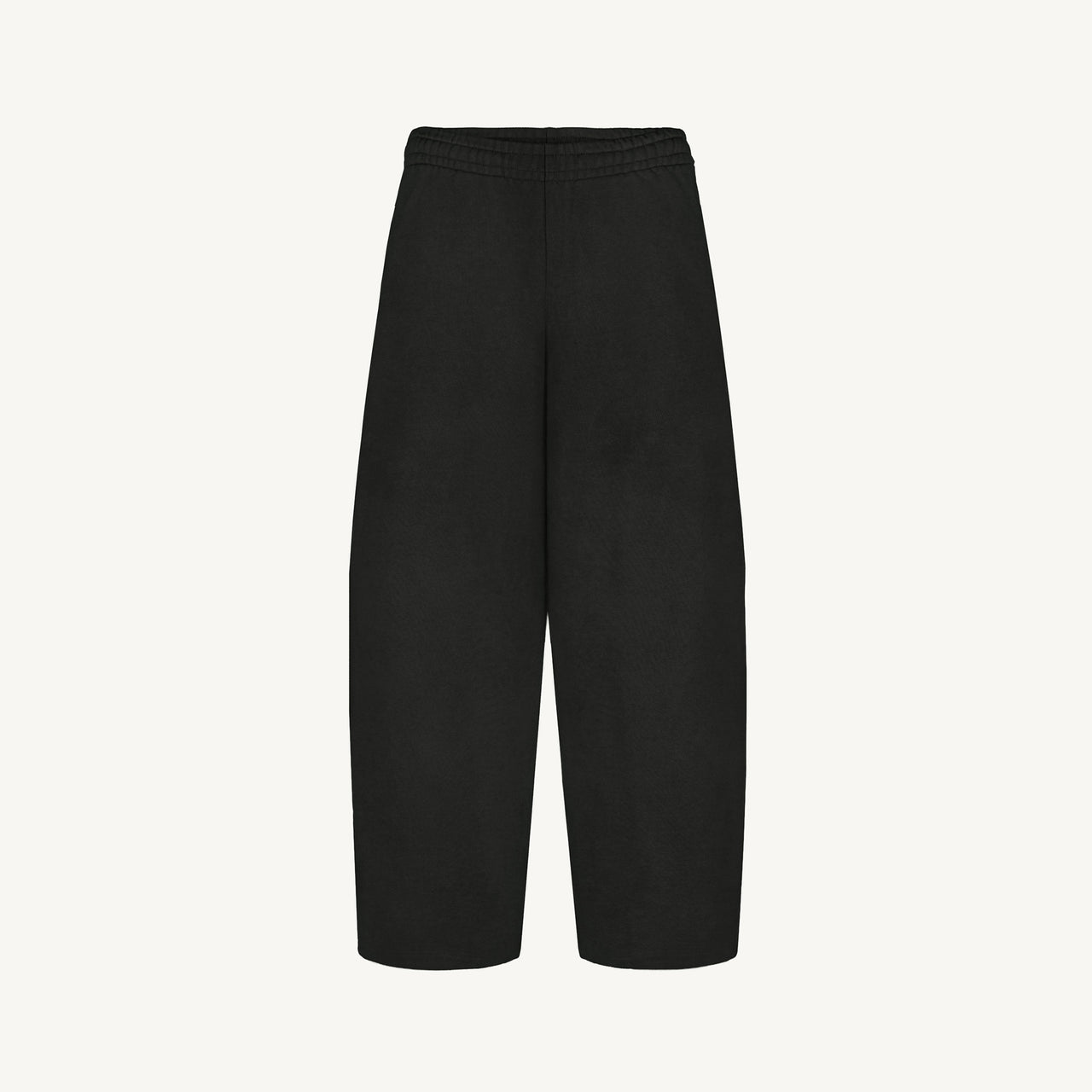 Vintage Black Straight-Leg Baggy Sweatpants