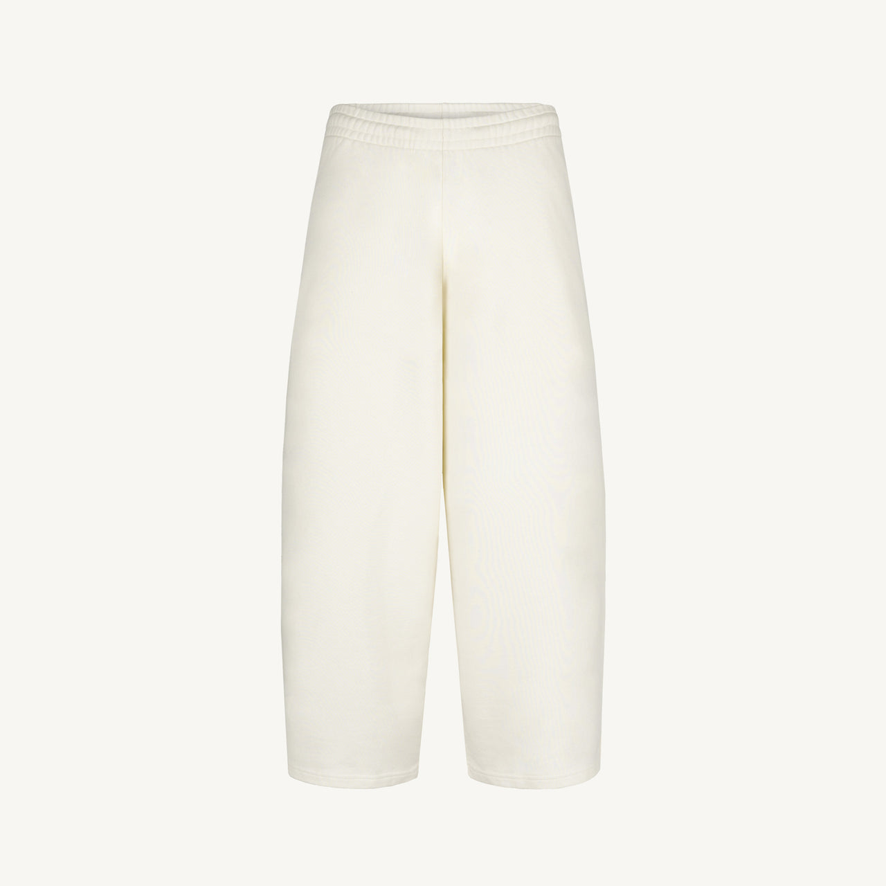 Vintage White Straight-Leg Baggy Sweatpants