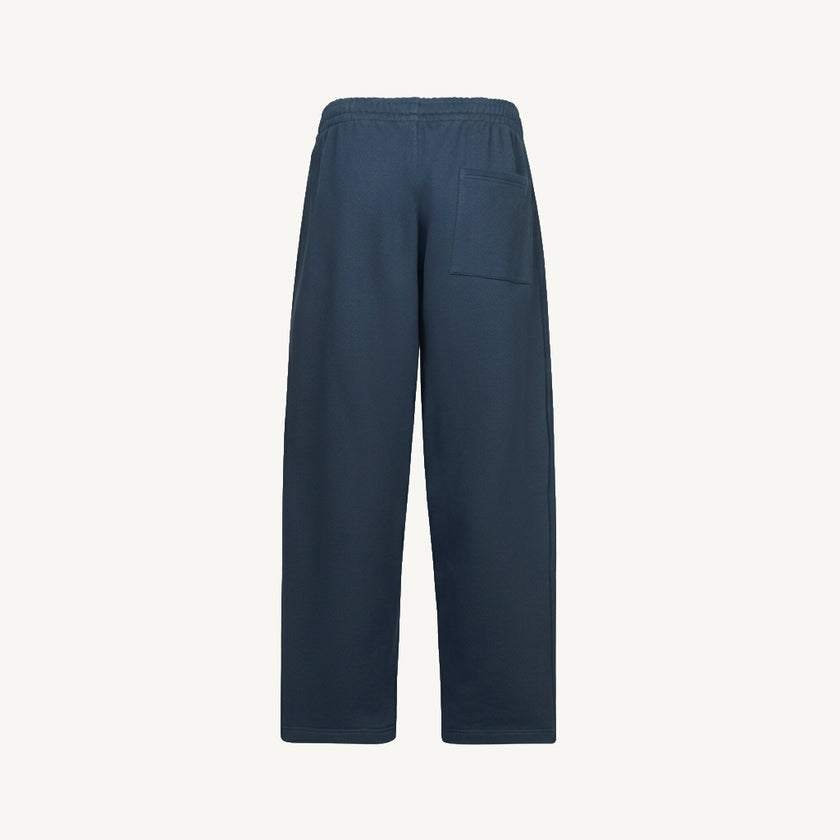 Navy Blue Straight-Leg Relaxed Sweatpants