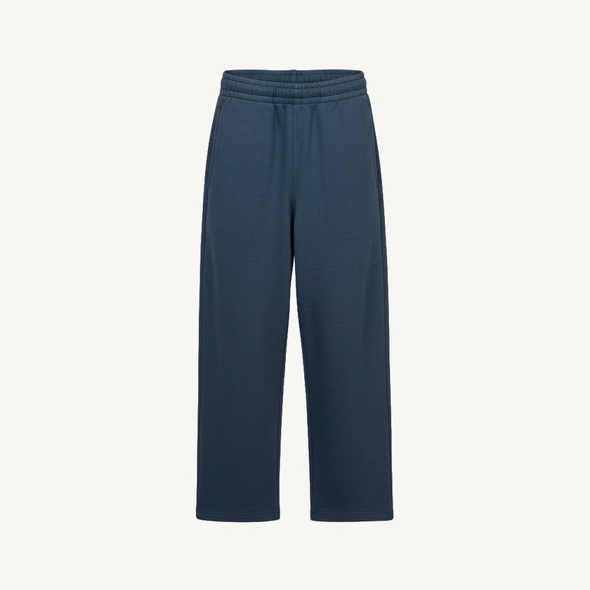 Navy Blue Straight-Leg Relaxed Sweatpants