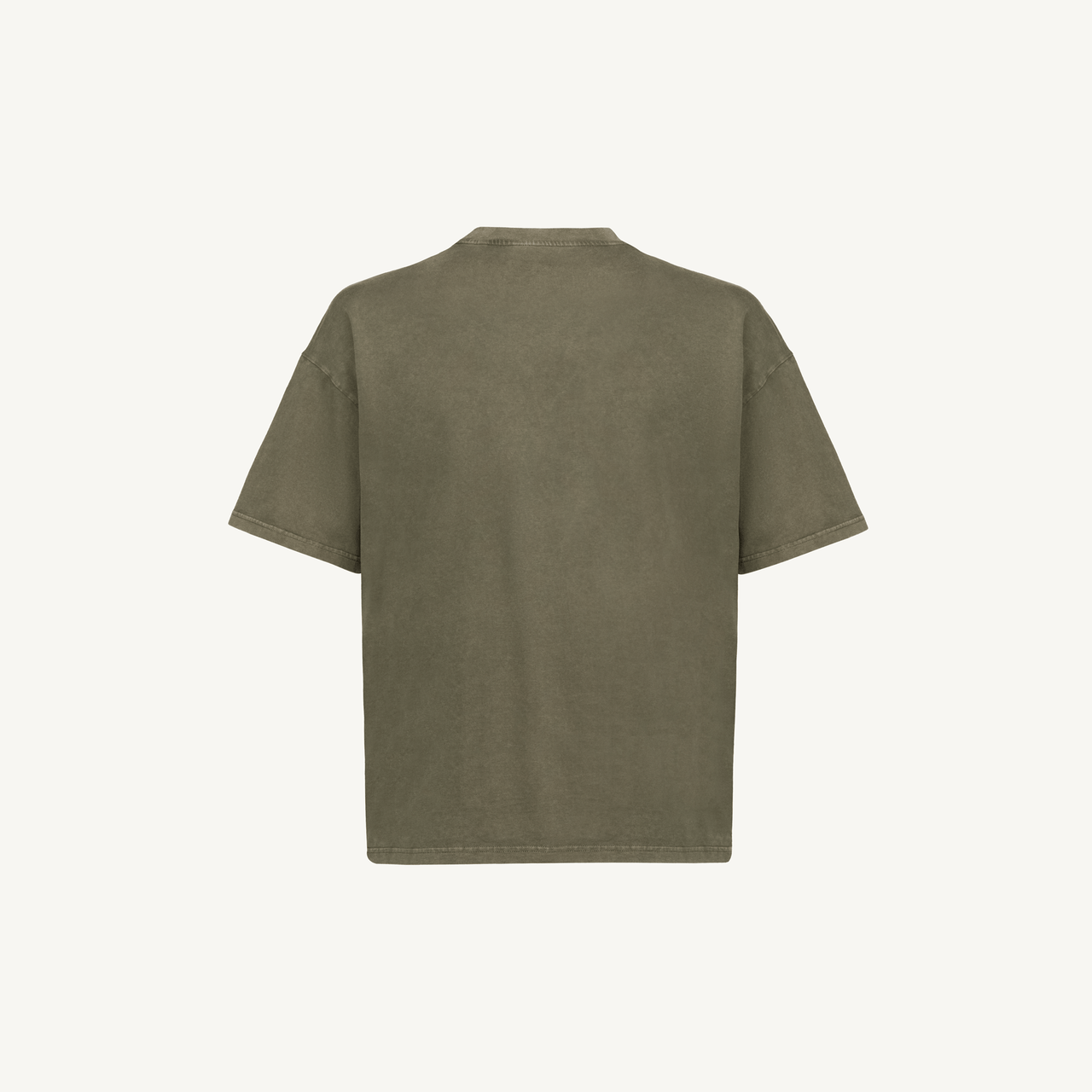 Vintage Olive Oversized Boxy T-Shirt