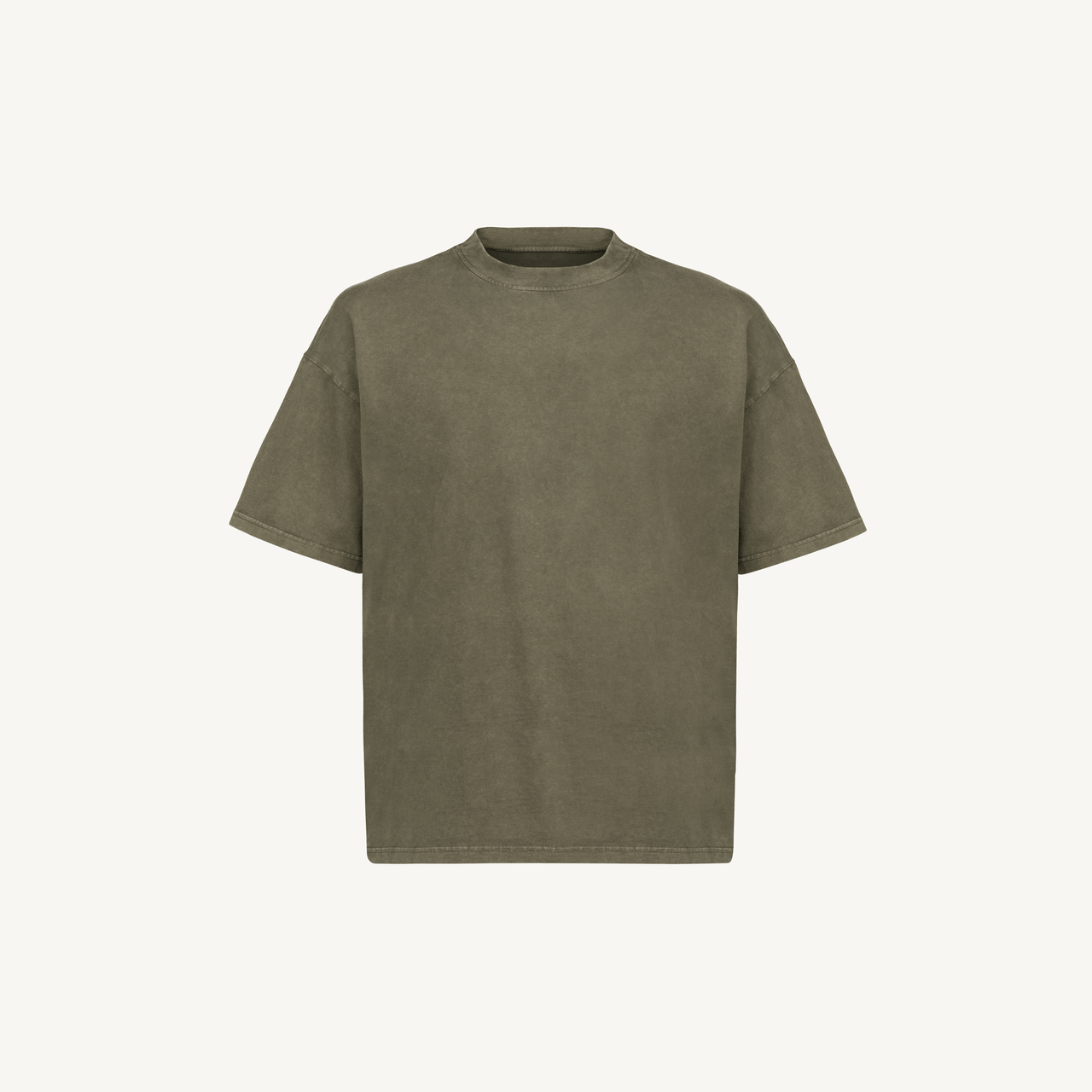 Vintage Olive Oversized Boxy T-Shirt