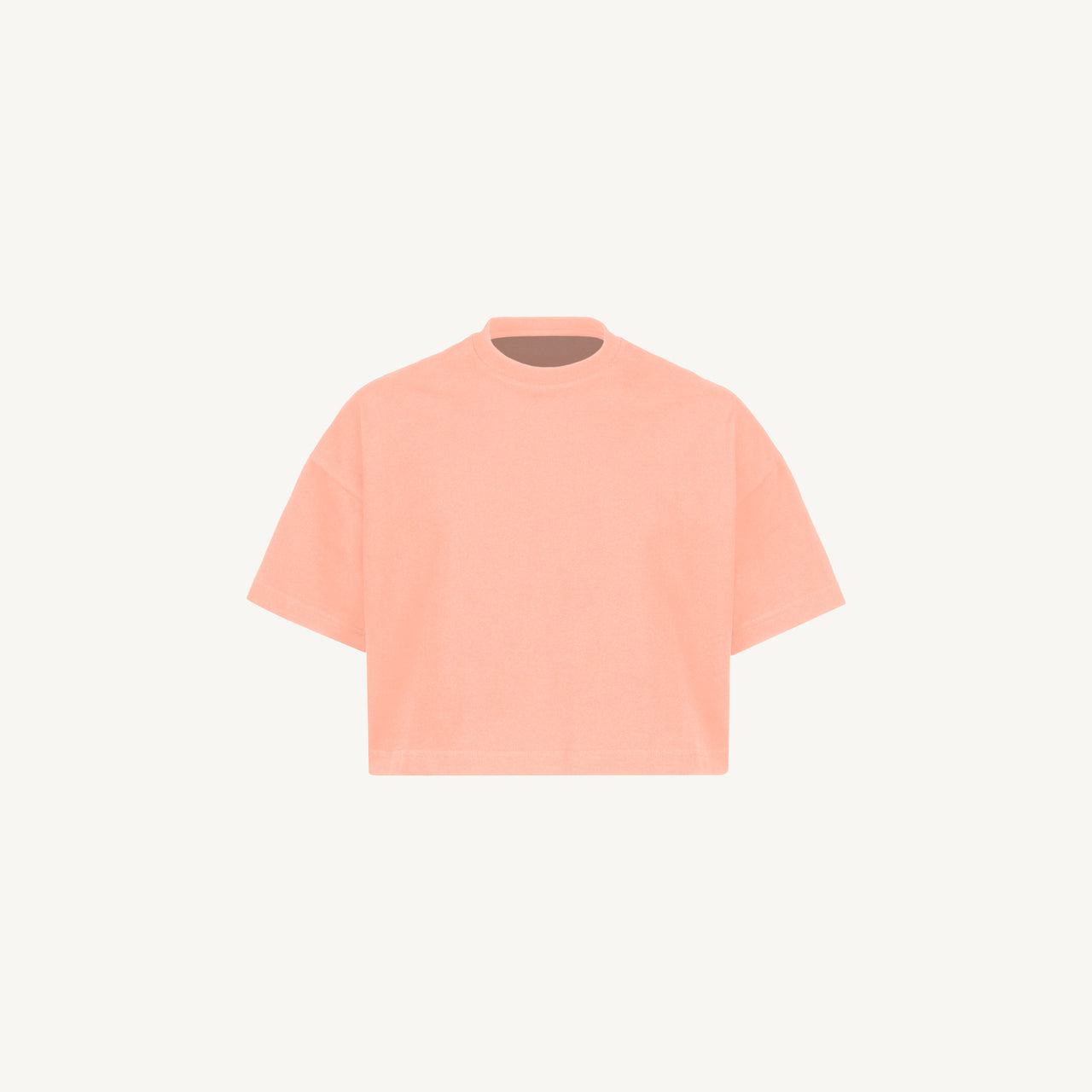 Pink Clay Cropped Oversized T-Shirt