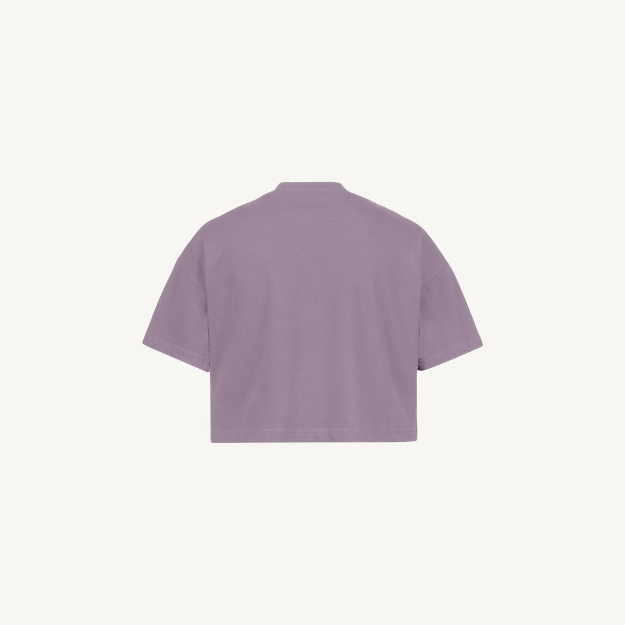Purple Cropped Oversized T-Shirt